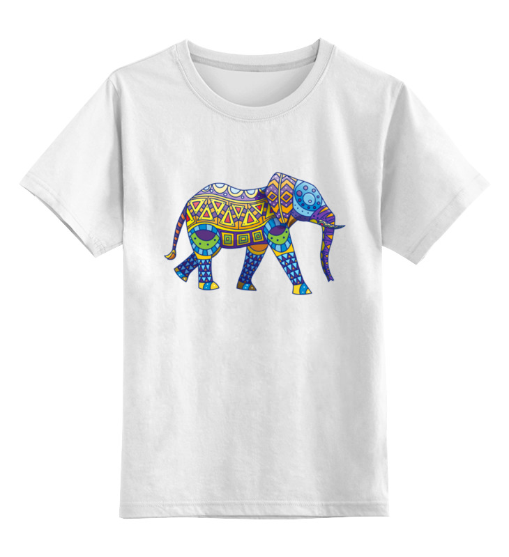 Printio Детская футболка классическая унисекс Индийский слон детская футболка милый индийский слон 128 синий