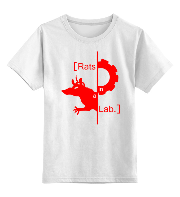 Printio Детская футболка классическая унисекс Лабораторная крыса футболка printio 1702488 лабораторная крыса размер m цвет белый