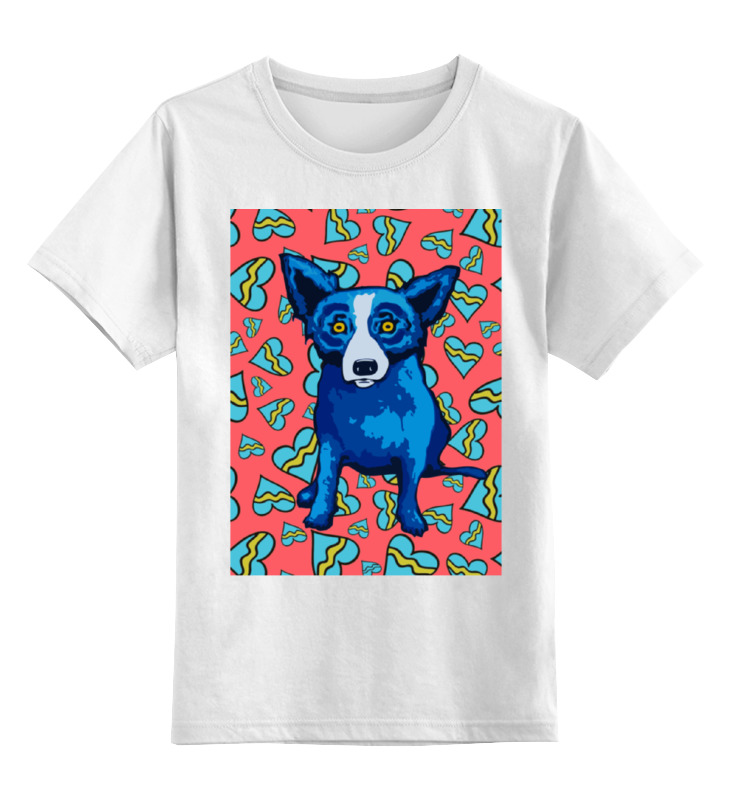 Printio Детская футболка классическая унисекс Синий пес printio детская футболка классическая унисекс пес на доске