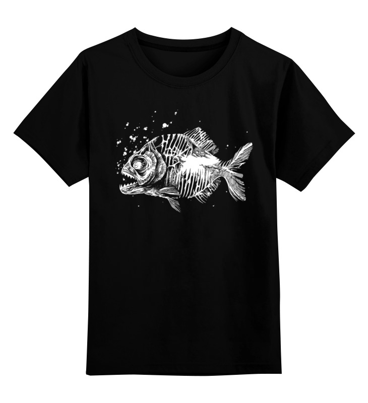 Printio Детская футболка классическая унисекс ⚠ хищные рыбы ⚠