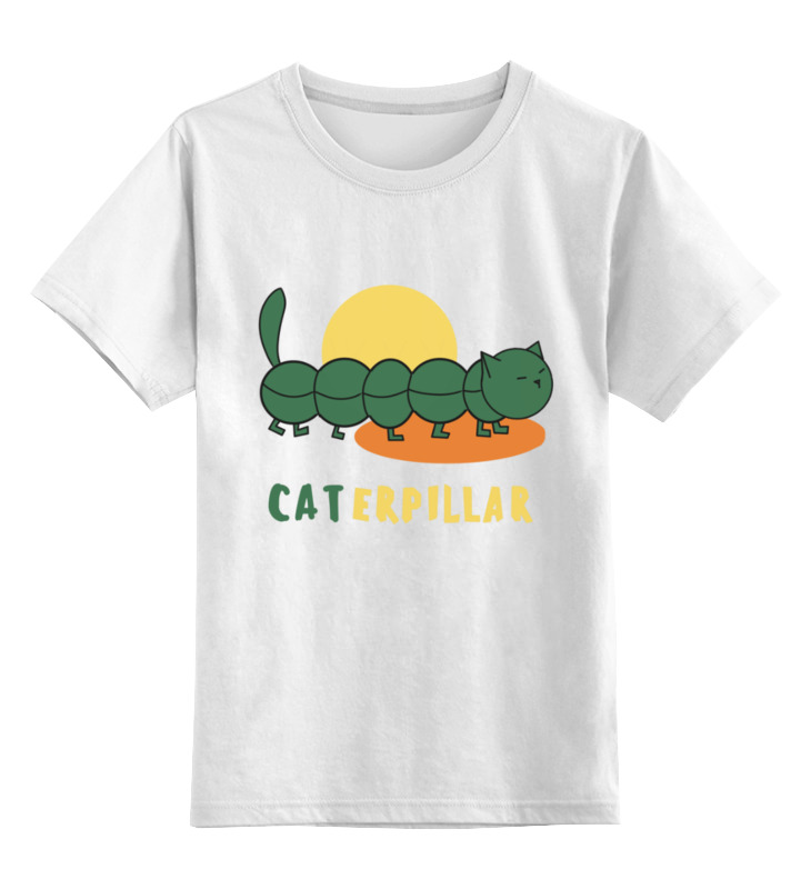 цена Printio Детская футболка классическая унисекс Caterpillar (гусеница)