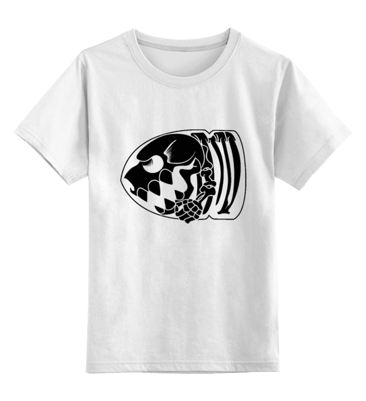 Printio Детская футболка классическая унисекс Скелет пули