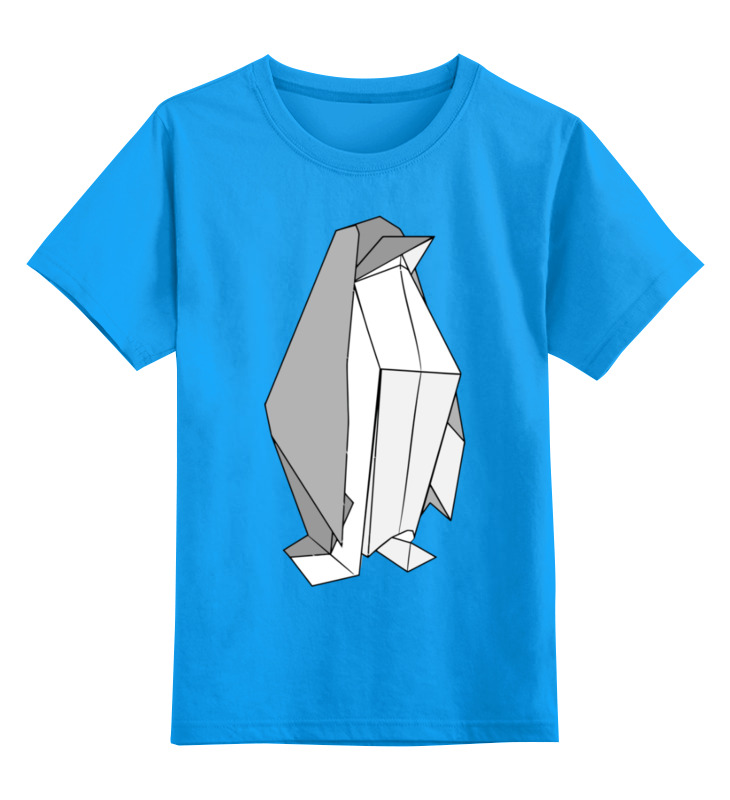 Printio Детская футболка классическая унисекс Пингвин оригами printio детская футболка классическая унисекс животные оригами