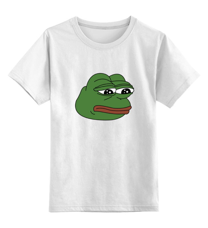 Printio Детская футболка классическая унисекс Грустная лягушка детская футболка лягушка в шляпке мухомор 116 белый