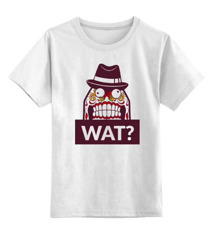 цена Printio Детская футболка классическая унисекс Wat?
