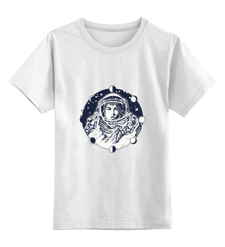 Printio Детская футболка классическая унисекс День космонавтики. луна