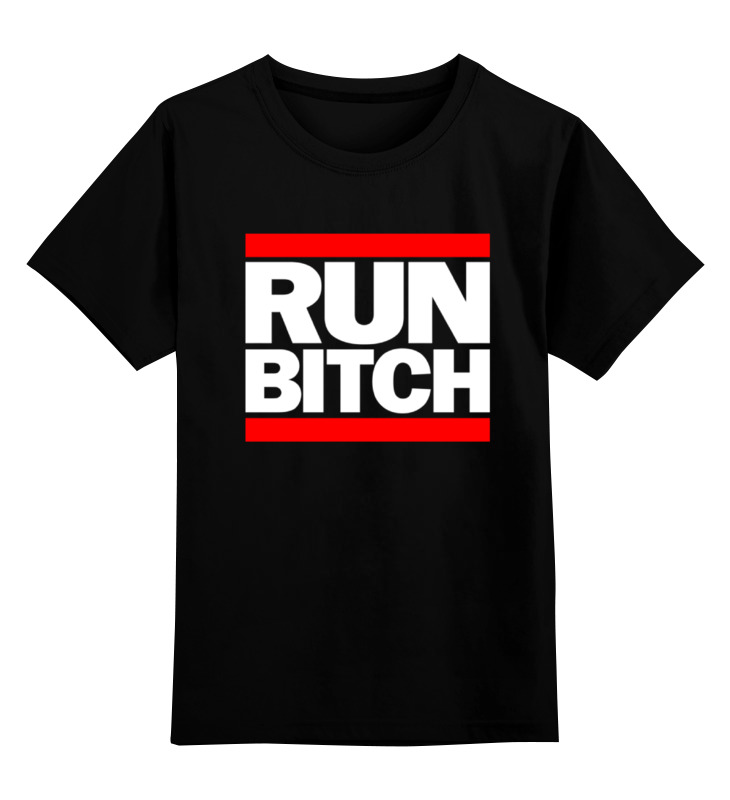 Printio Детская футболка классическая унисекс Run bitch printio свитшот унисекс хлопковый run bitch