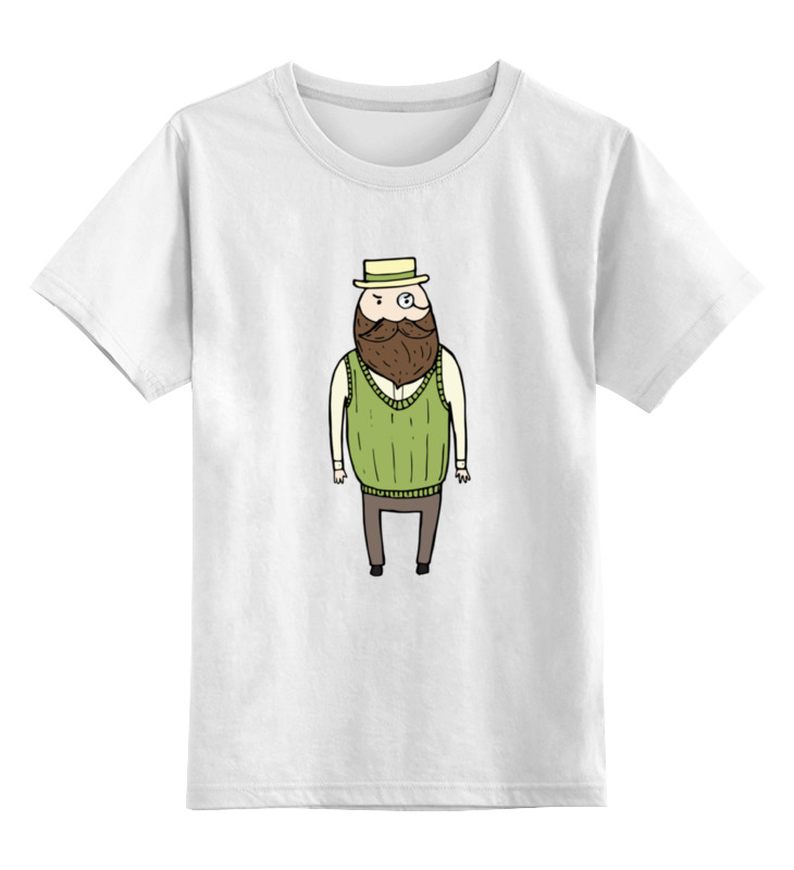 Printio Детская футболка классическая унисекс Джентльмен с моноклем