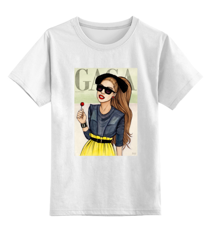 Printio Детская футболка классическая унисекс Гага с чупа чупсом