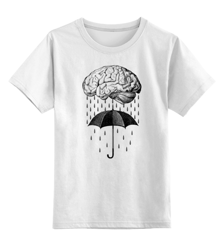 Printio Детская футболка классическая унисекс Brain rain