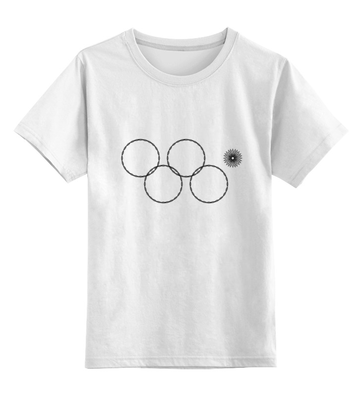 Printio Детская футболка классическая унисекс Олимпийские кольца в сочи 2014 printio свитшот унисекс хлопковый олимпийские кольца в сочи 2014