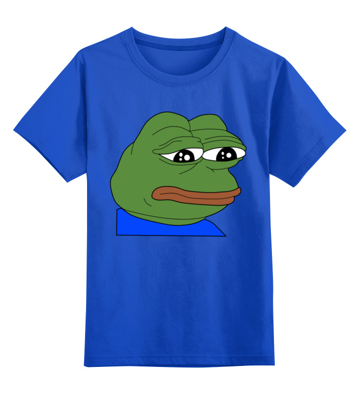 Printio Детская футболка классическая унисекс Лягушонок пепе мужская футболка bad words l синий