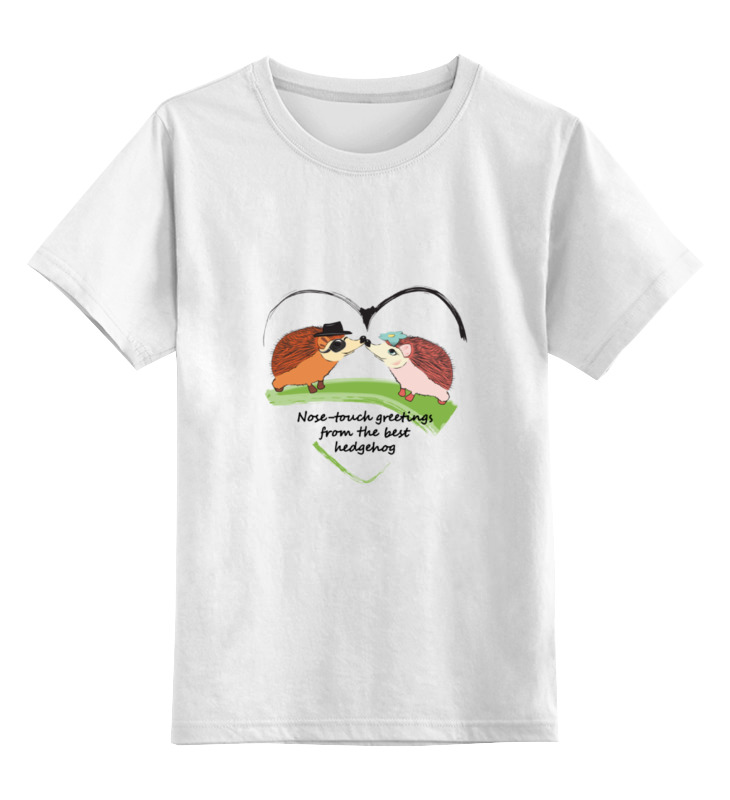 Printio Детская футболка классическая унисекс Приветствие ежиков