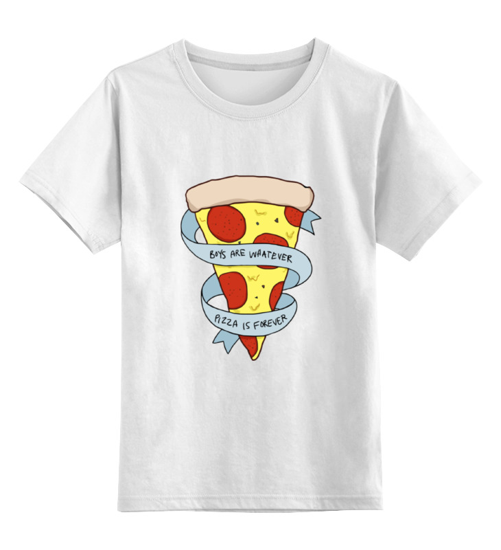 printio детская футболка классическая унисекс парни Printio Детская футболка классическая унисекс Пицца навсегда