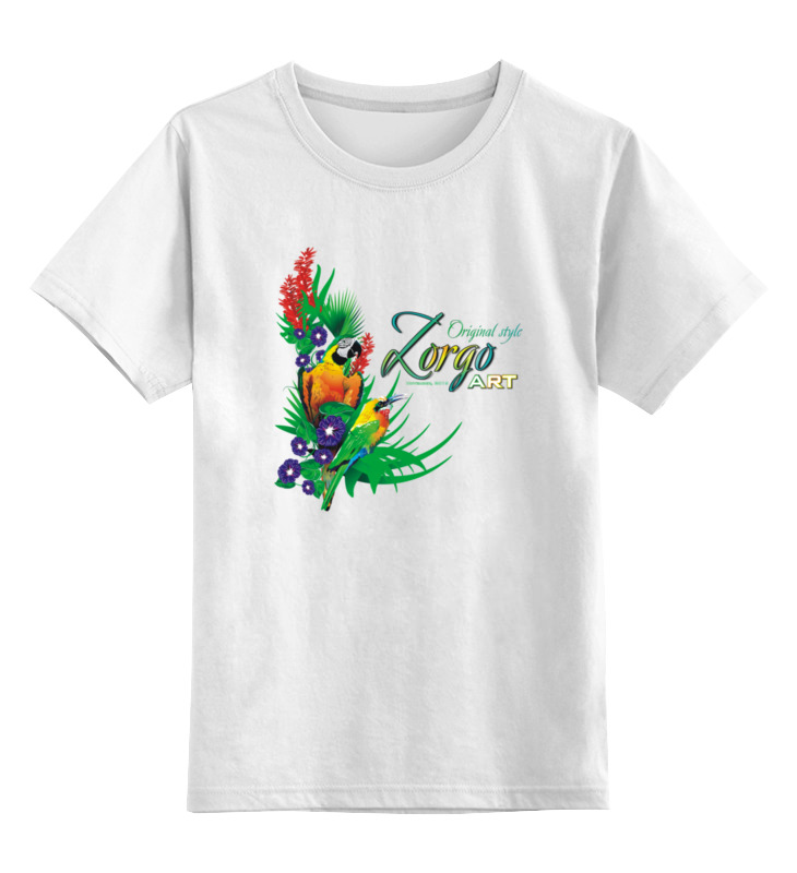 Printio Детская футболка классическая унисекс Тропические птицы от зорго арт. printio детская футболка классическая унисекс тропические птицы от зорго арт