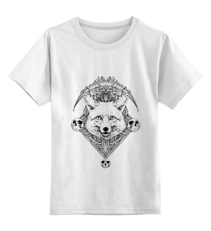 Printio Детская футболка классическая унисекс Эмблема лис мужская футболка мандала с маской и черепами xl белый