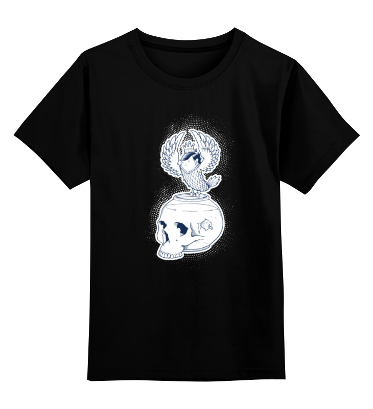 Printio Детская футболка классическая унисекс Fish scull / череп аквариум