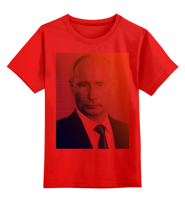 цена Printio Детская футболка классическая унисекс Путин-арт