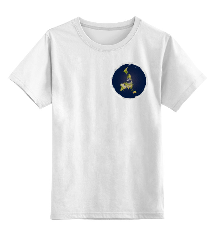 Printio Детская футболка классическая унисекс Детская плоская земля