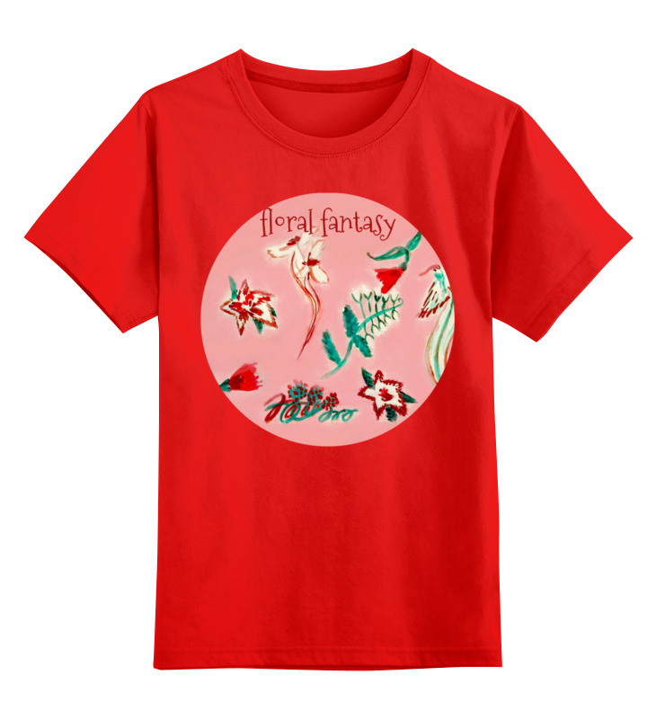 Printio Детская футболка классическая унисекс Цветочная сказка printio леггинсы цветочная сказка