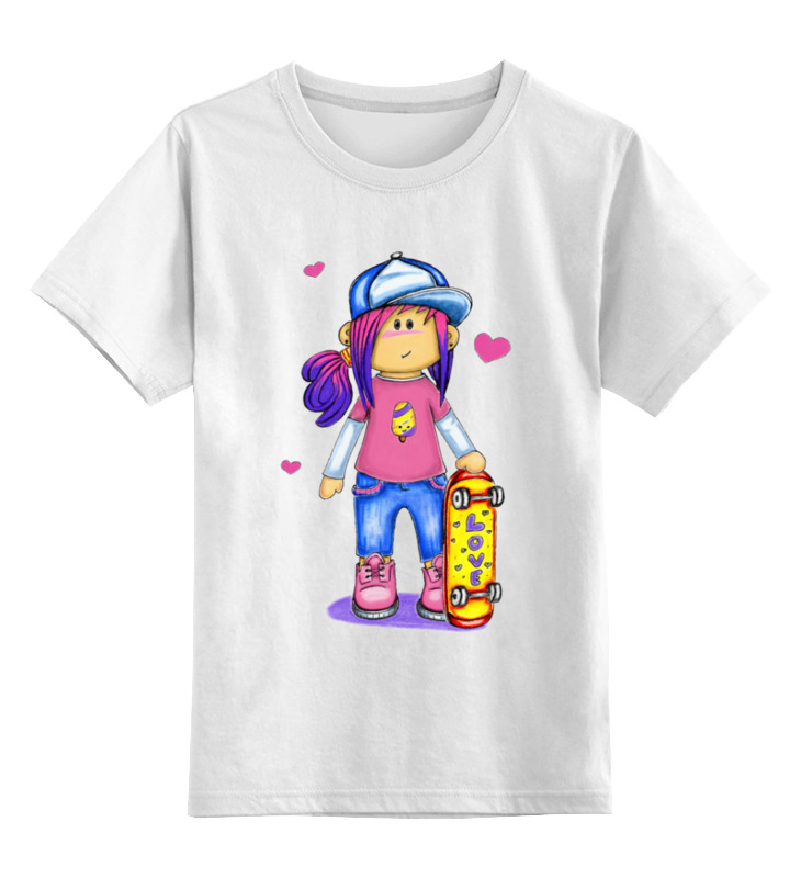 цена Printio Детская футболка классическая унисекс Skategirl