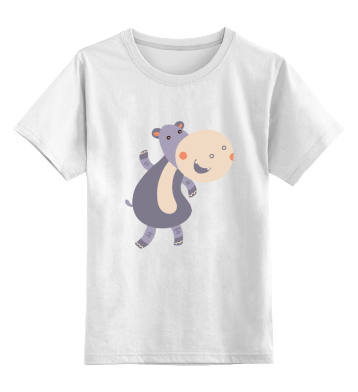 Printio Детская футболка классическая унисекс Весёлый бегемот printio детская футболка классическая унисекс кот бегемот