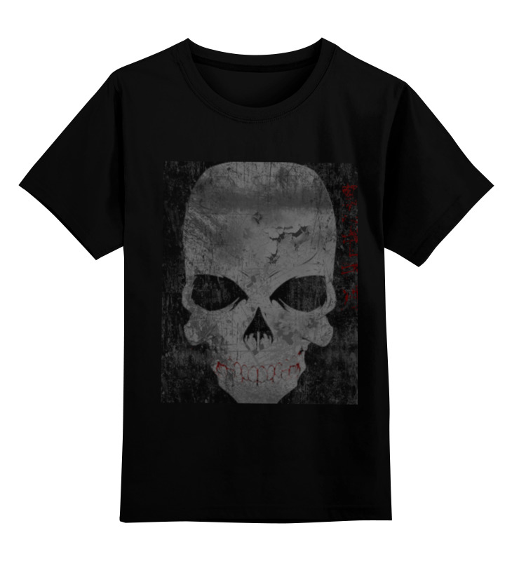 Printio Детская футболка классическая унисекс Grunge skull printio майка классическая grunge skull