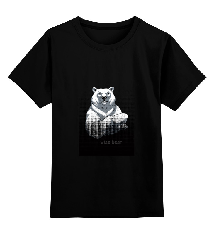 Printio Детская футболка классическая унисекс Wise bear printio футболка классическая wise bear