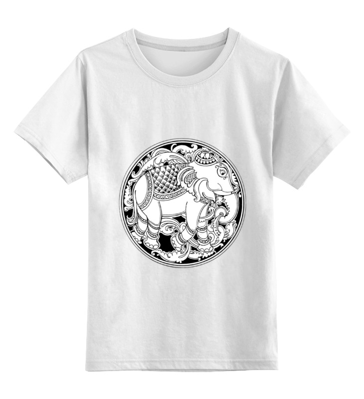 Printio Детская футболка классическая унисекс Индийский слон printio детская футболка классическая унисекс индийский музыкант