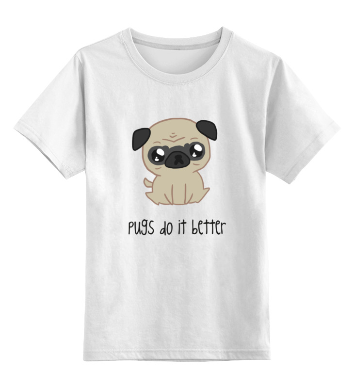 Printio Детская футболка классическая унисекс Мопс (pug) printio детская футболка классическая унисекс ✪lets ride pug✪
