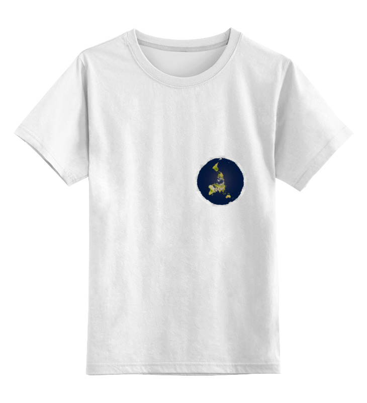 цена Printio Детская футболка классическая унисекс плоская земля (серая)