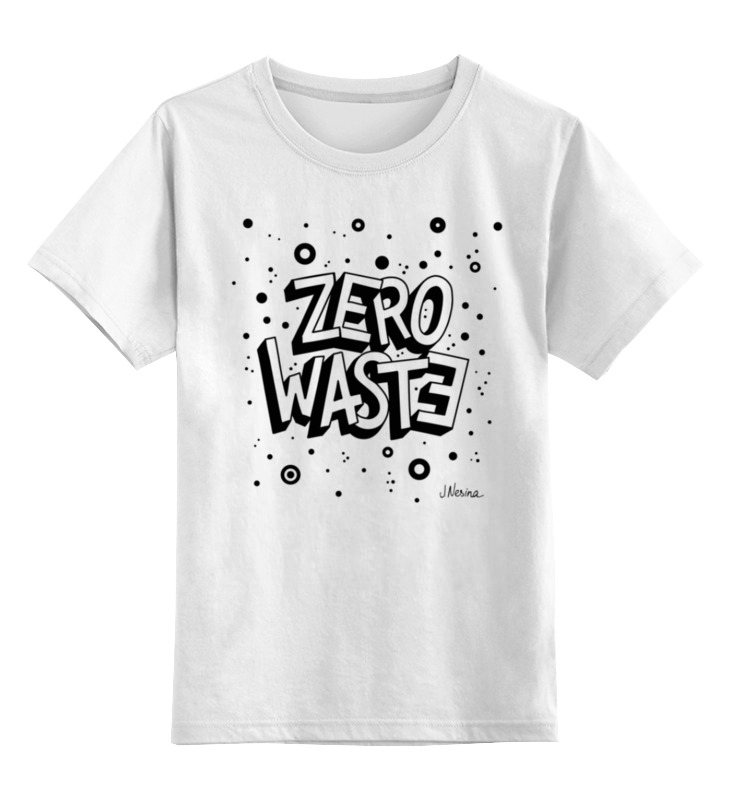 Printio Детская футболка классическая унисекс Zero waste дельва н мой блокнот ноль отходов