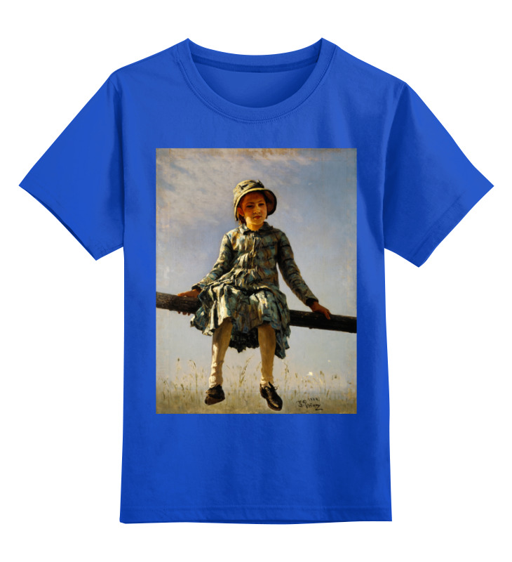 цена Printio Детская футболка классическая унисекс Стрекоза. портрет в.и. репиной, дочери художника