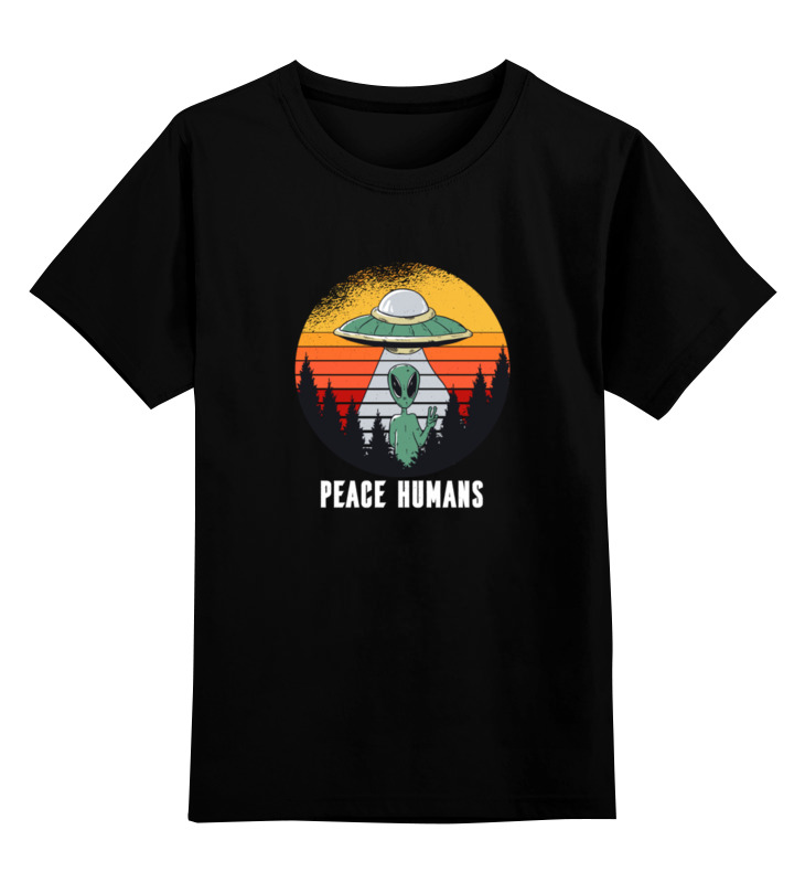 Printio Детская футболка классическая унисекс Peace humans printio свитшот унисекс хлопковый peace humans