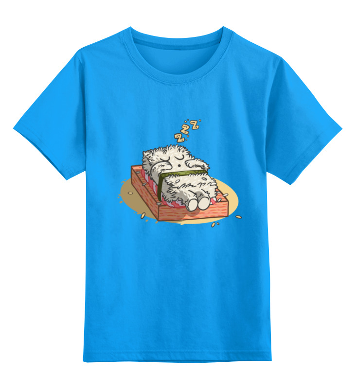 цена Printio Детская футболка классическая унисекс Sleeping sushi
