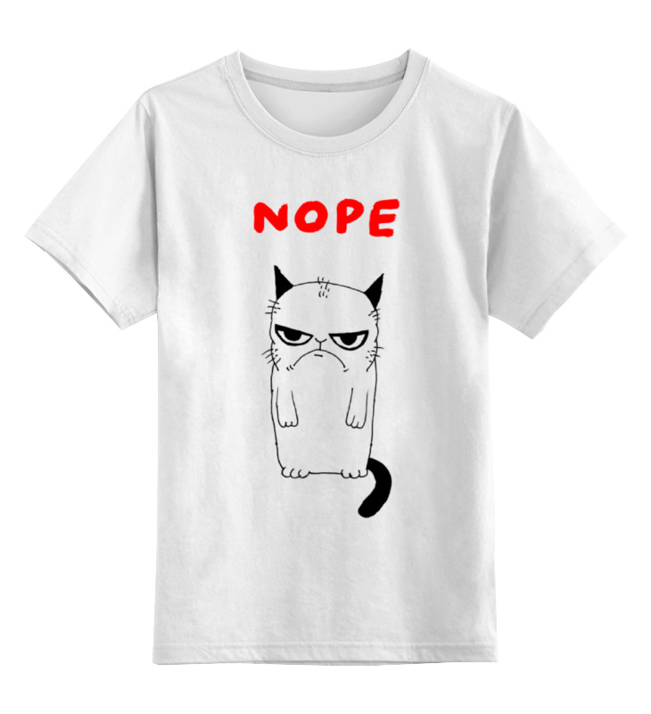 Printio Детская футболка классическая унисекс Угрюмый кот printio детская футболка классическая унисекс угрюмый котик