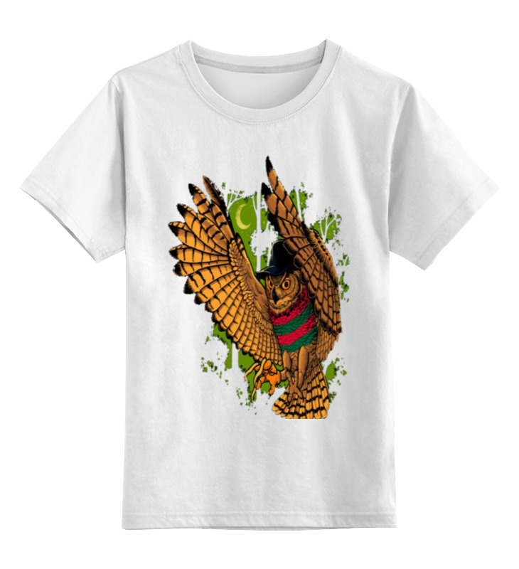 Printio Детская футболка классическая унисекс Летящая сова женская футболка девочка в пикачу свитере xl белый
