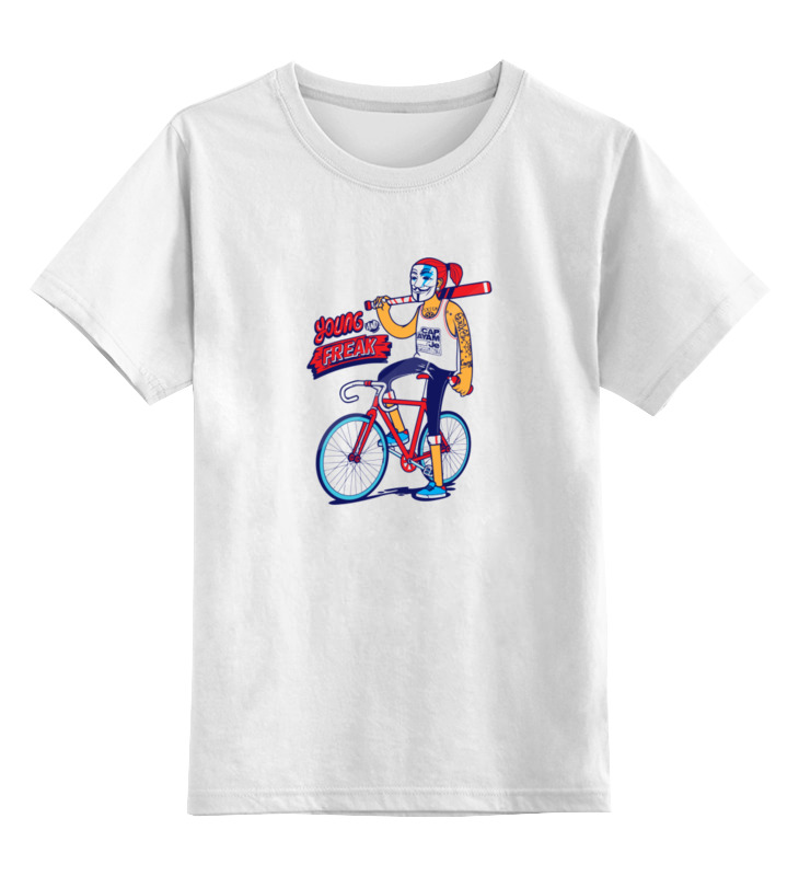 Printio Детская футболка классическая унисекс Добрый велосипедист