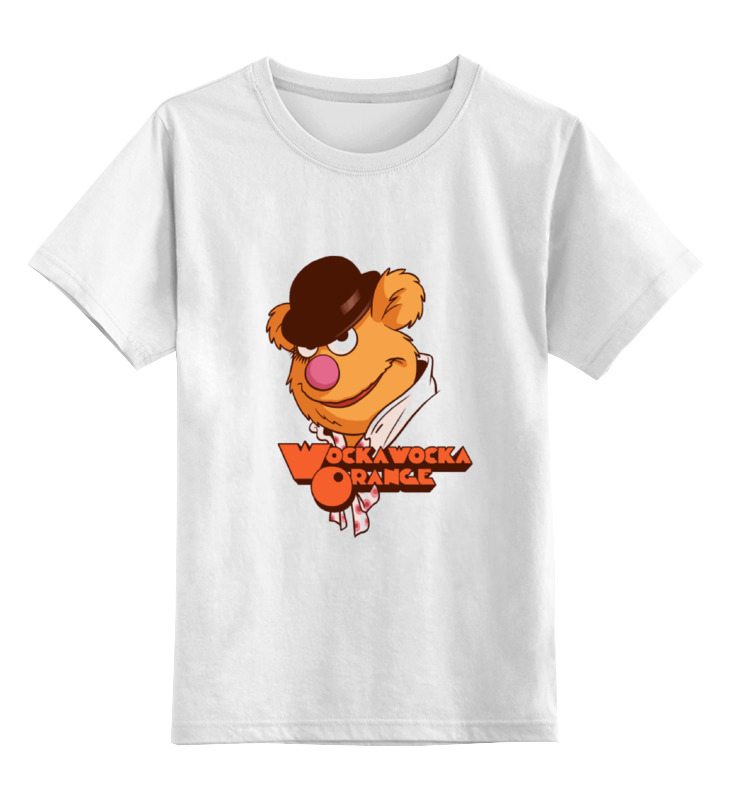 printio свитшот унисекс хлопковый заводной апельсин a clockwork orange Printio Детская футболка классическая унисекс Wocka wocka orange
