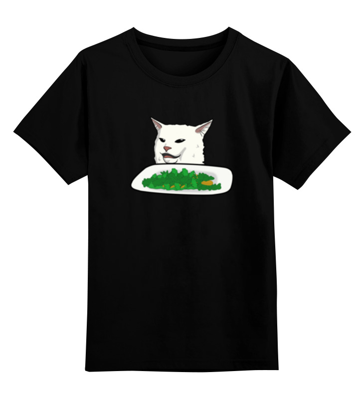 Printio Детская футболка классическая унисекс Озадаченный кот