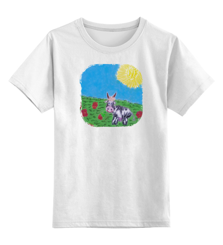 Printio Детская футболка классическая унисекс Коровка printio блокнот веселая коровка
