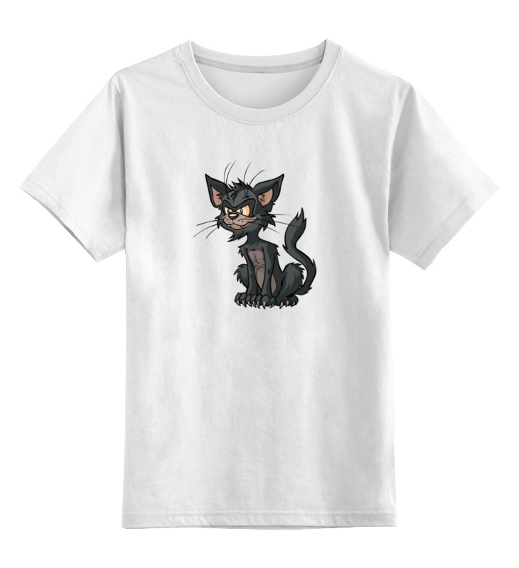 Printio Детская футболка классическая унисекс Странный котик printio лонгслив странный котик