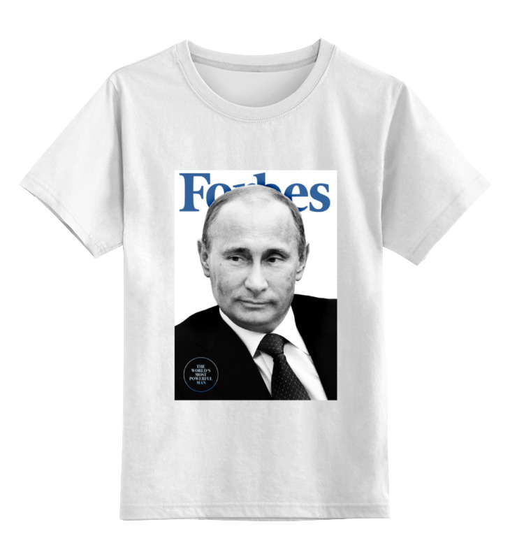 Printio Детская футболка классическая унисекс Putin forbes