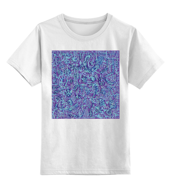 Printio Детская футболка классическая унисекс Голубое в фиолетовом