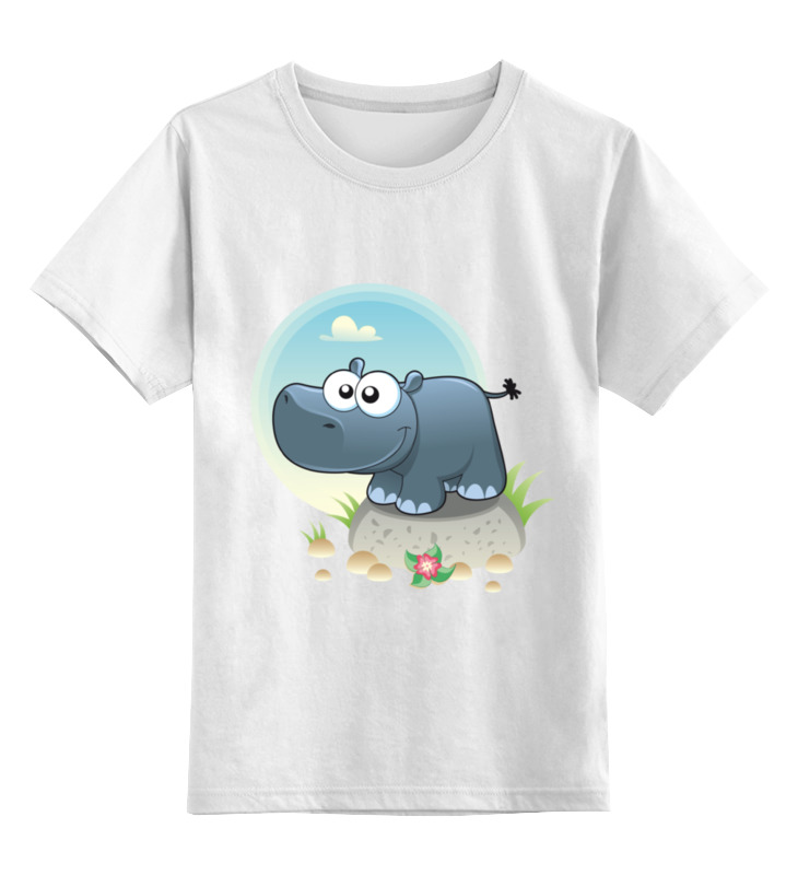 Printio Детская футболка классическая унисекс Бегемот пэпа