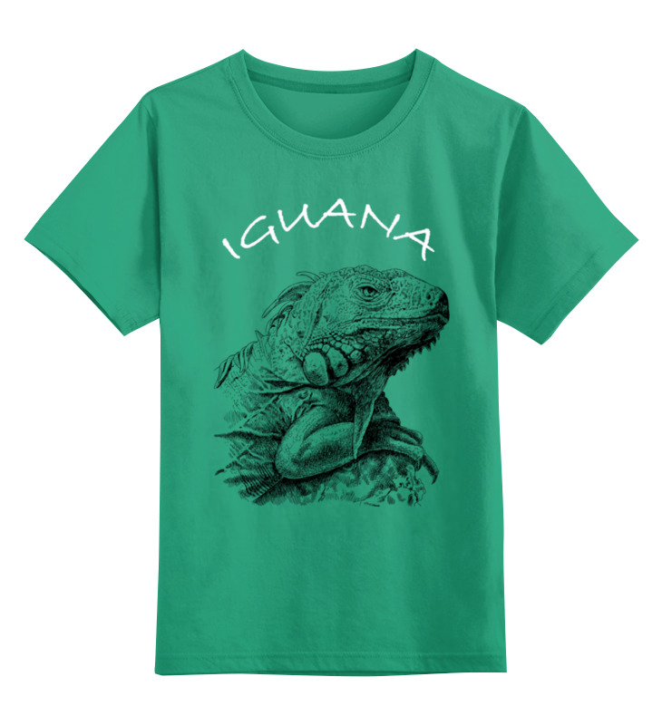 Printio Детская футболка классическая унисекс ⚠ iguana ⚠