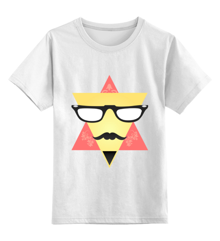 Printio Детская футболка классическая унисекс triangular face triangular face 1545570 s белый