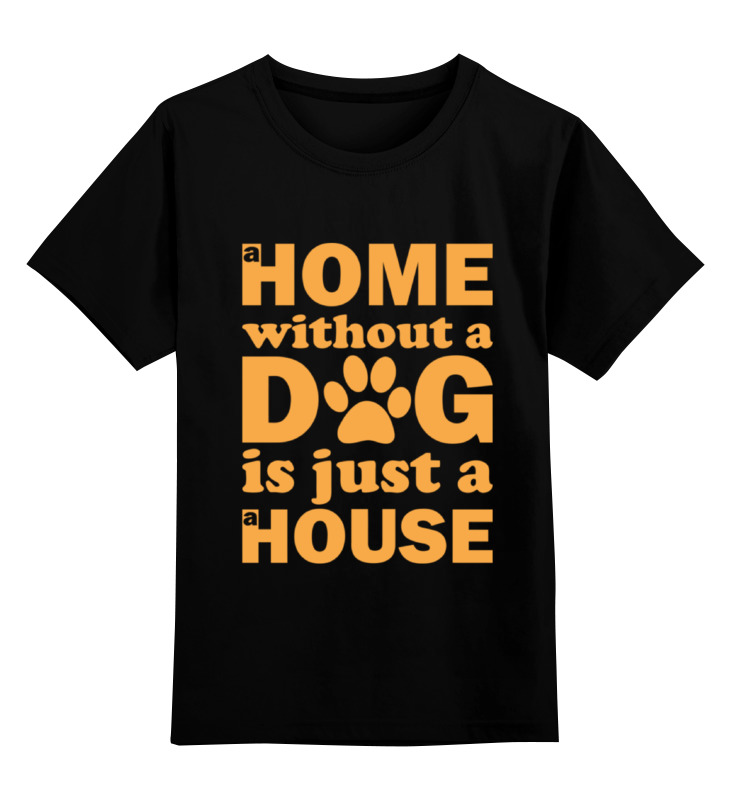 Printio Детская футболка классическая унисекс Дом без собаки, не дом printio футболка классическая дом без собаки не дом