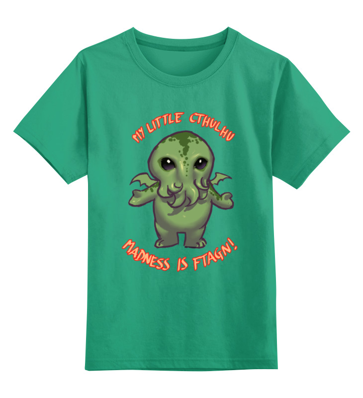 Printio Детская футболка классическая унисекс Ктулху (англ. cthulhu) серия мировая классика зов ктулху