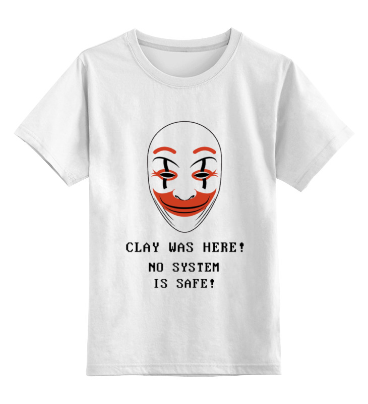 printio футболка классическая хакеры clay Printio Детская футболка классическая унисекс Хакеры clay